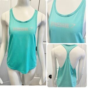 GYMSHARK Tank Top Racerback Aqua Mesh Size XS